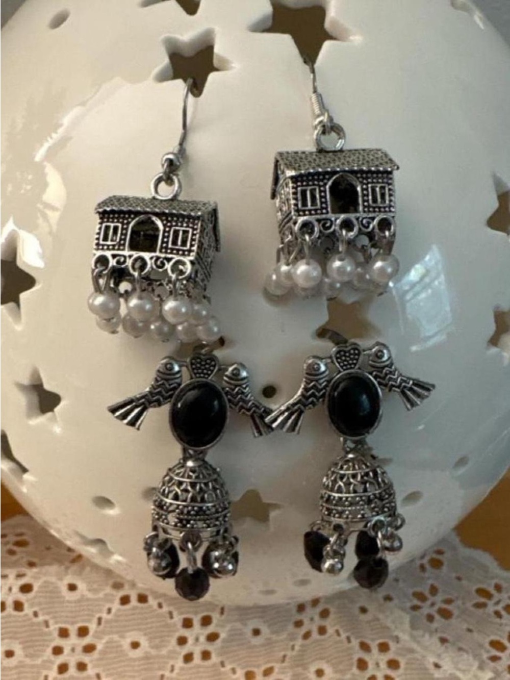 2 sets of earrings from India